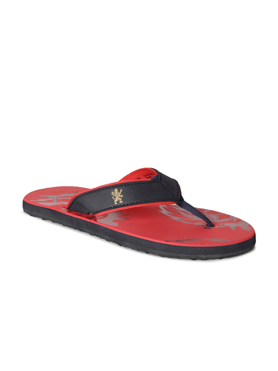 Unsex Red Royal Challengers Bangalore Printed Flip Flops