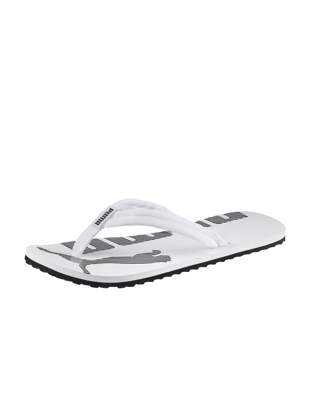 Unisex White Printed Epic Flip v2 Thong Flip-Flops