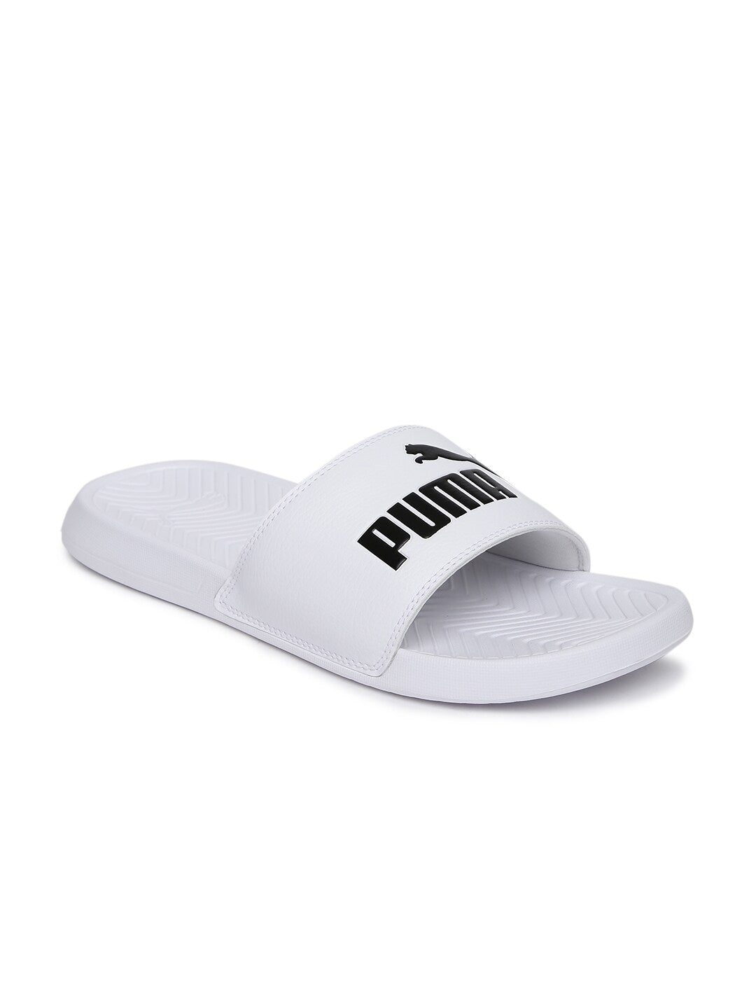 Unisex White Popcat Flip-Flops