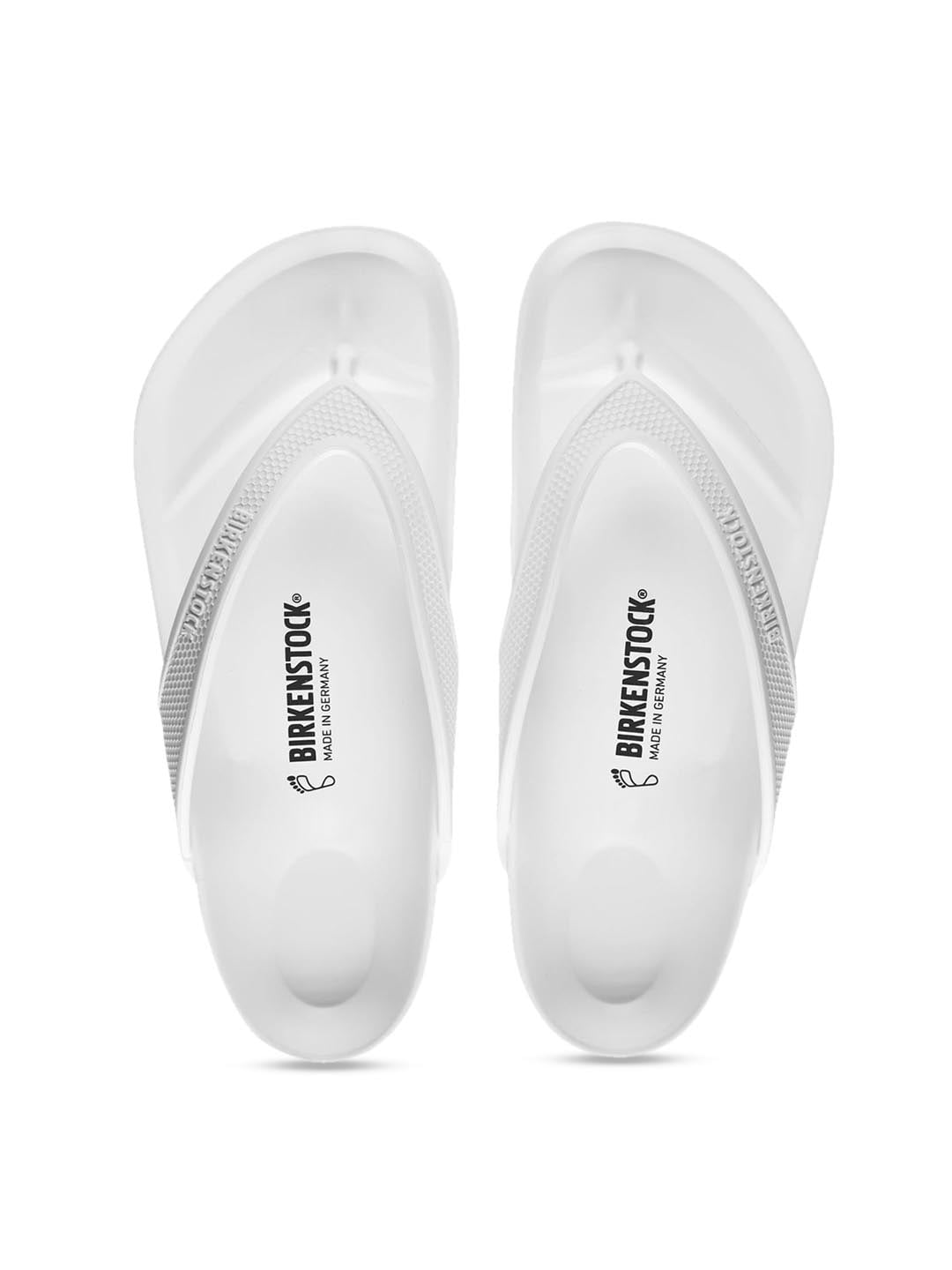 Unisex White Honolulu EVA Solid Thong Regular Width Flip-Flops
