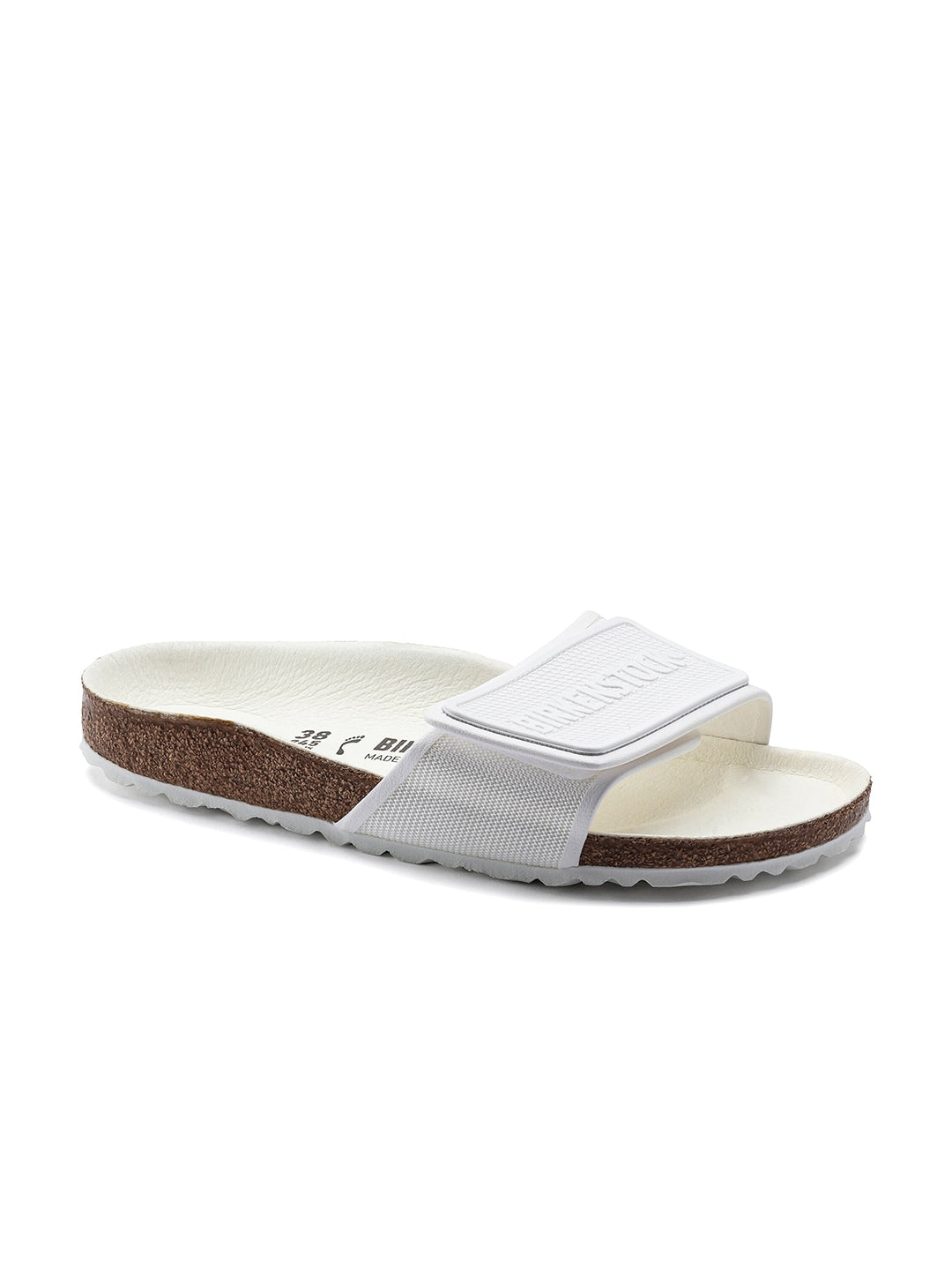 Unisex White Tema Narrow Sliders
