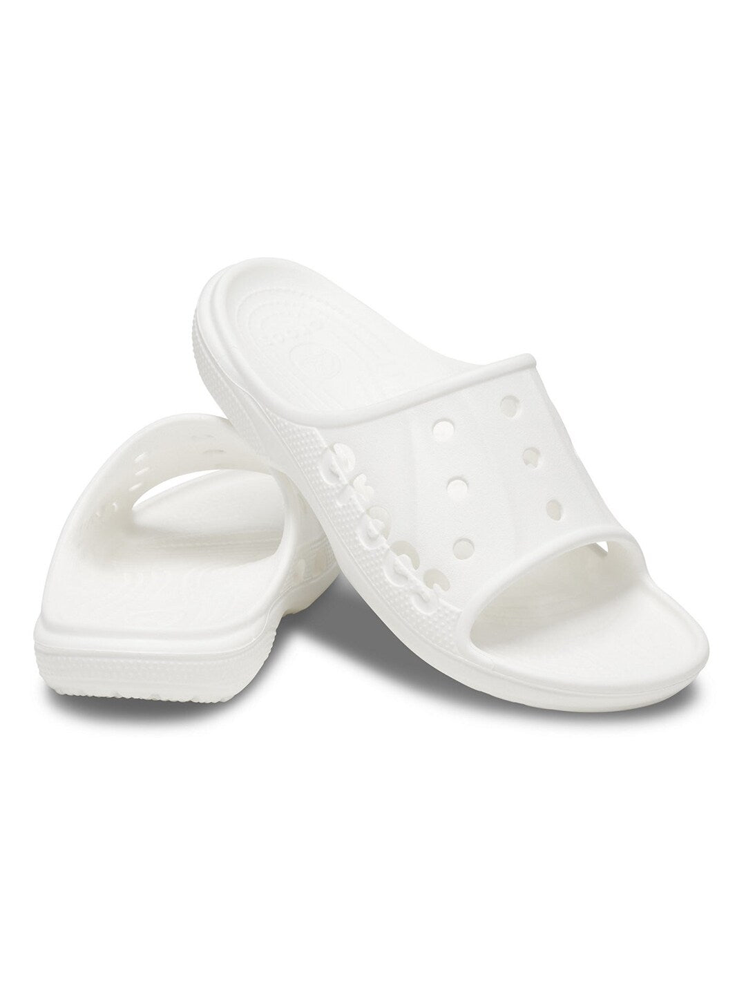 Unisex White Croslite Baya Sliders