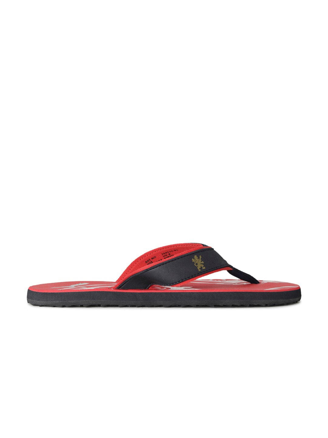 Unsex Red Royal Challengers Bangalore Printed Flip Flops