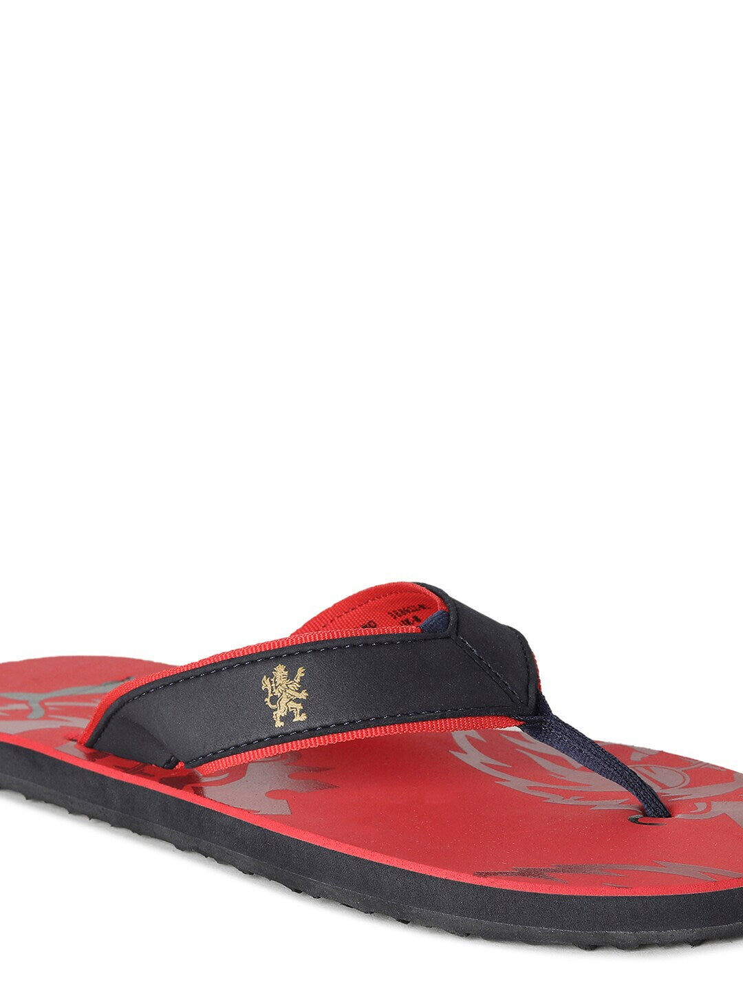 Unsex Red Royal Challengers Bangalore Printed Flip Flops
