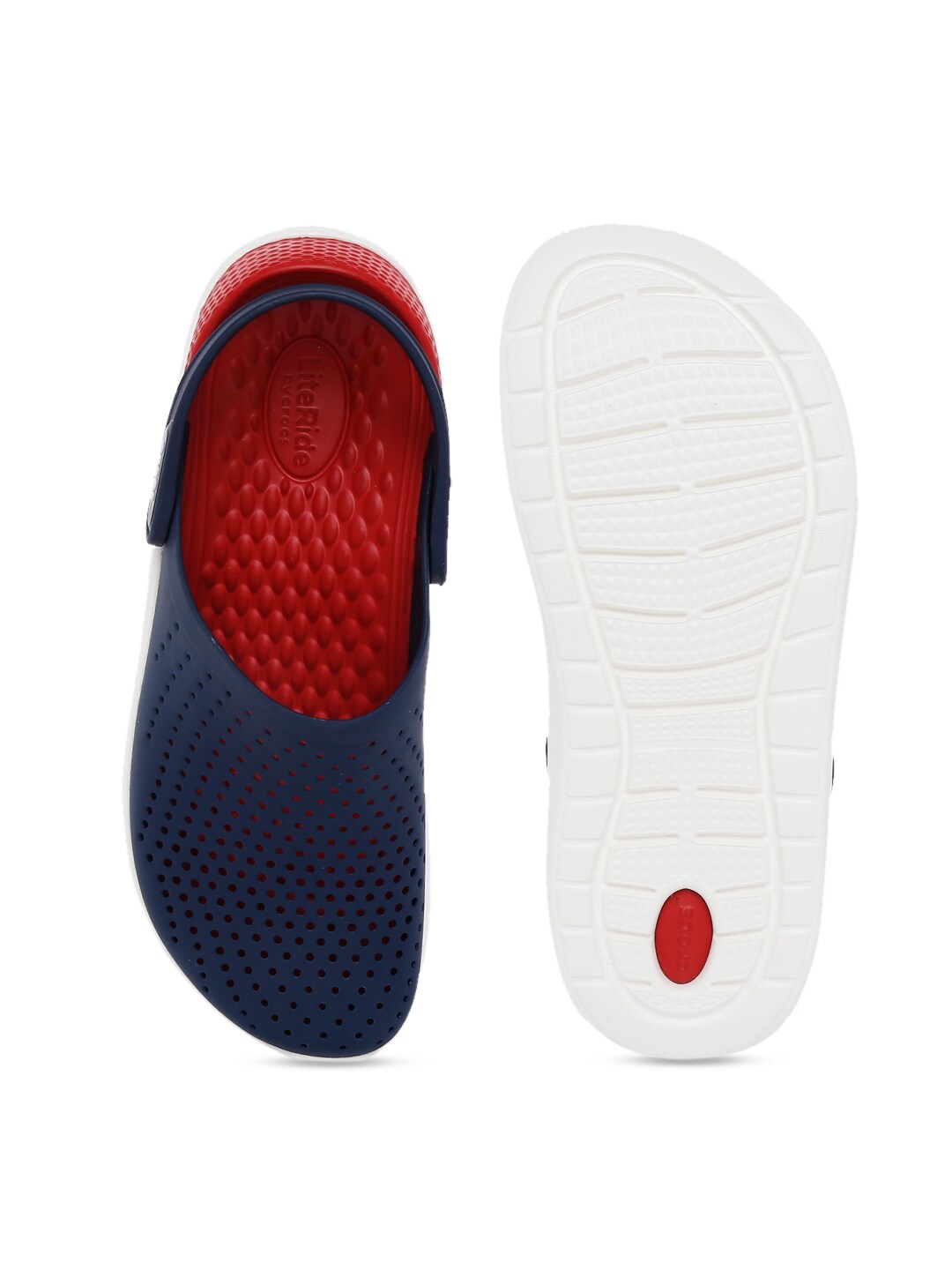 Literide Unisex Navy Blue Solid Clogs