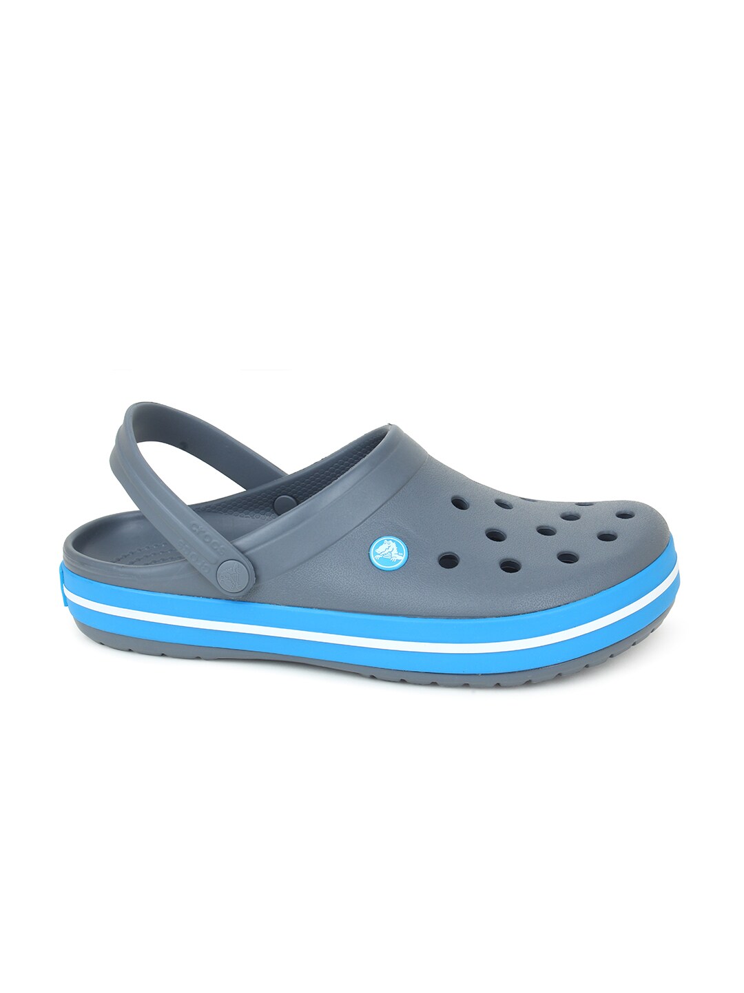 Adult Grey & Blue Croslite Clogs
