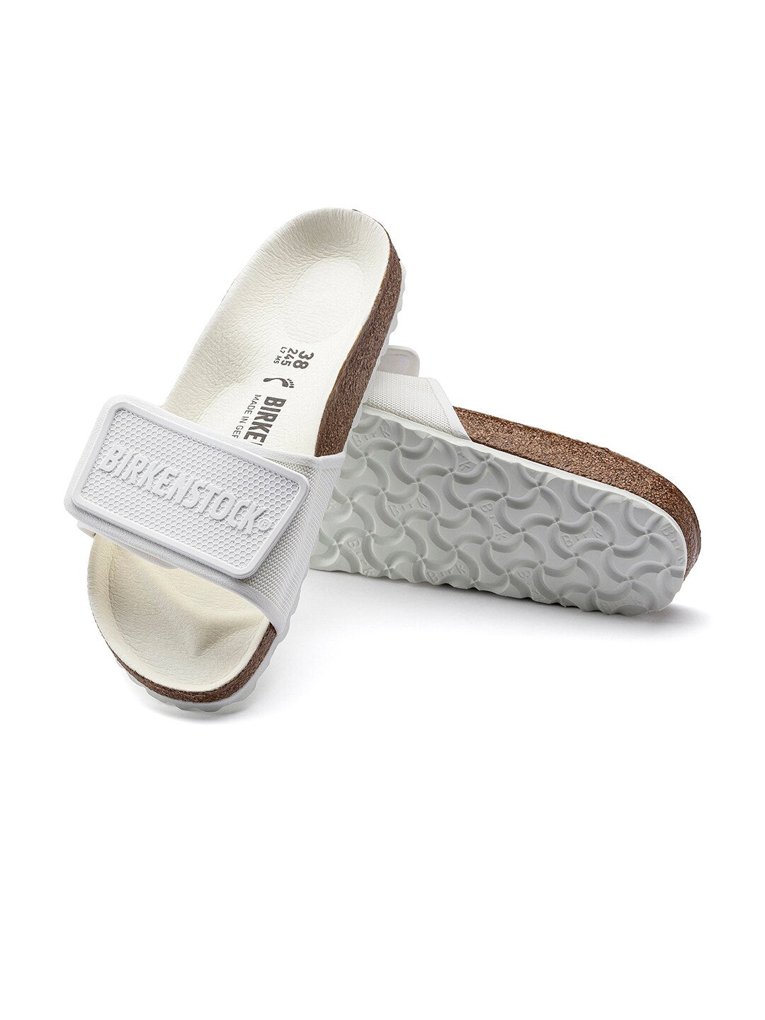Unisex White Tema Narrow Sliders