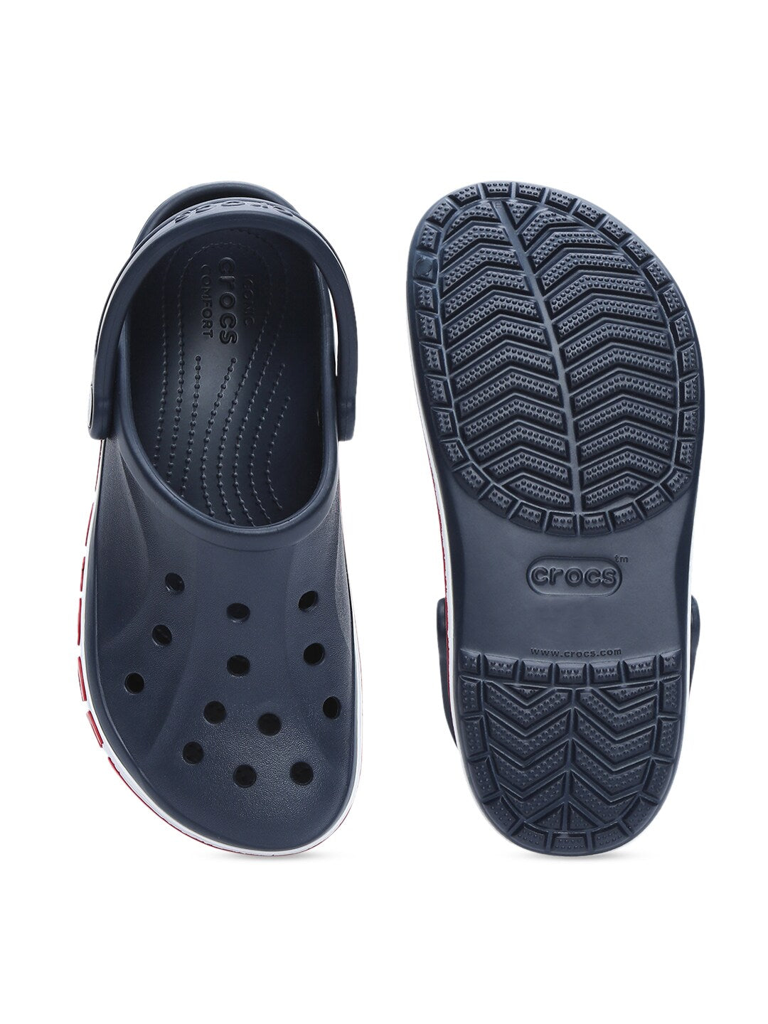 Bayaband Unisex Navy Blue Solid Clogs