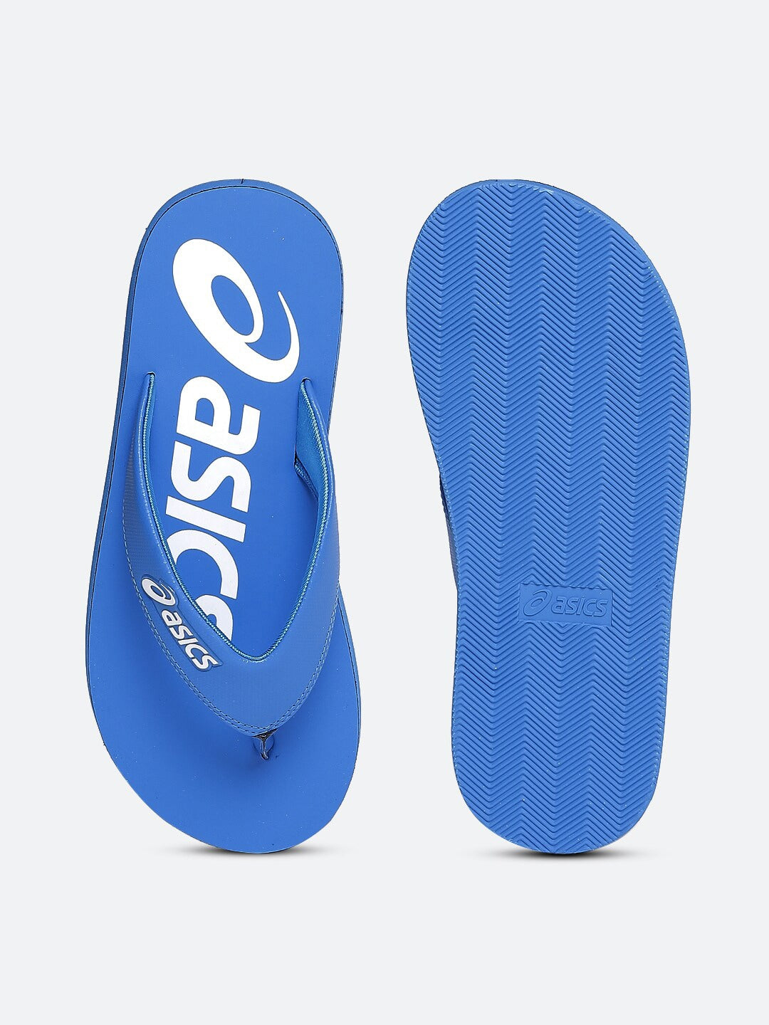 Zorian BM Unisex Blue White Printed Thong Flip-Flops
