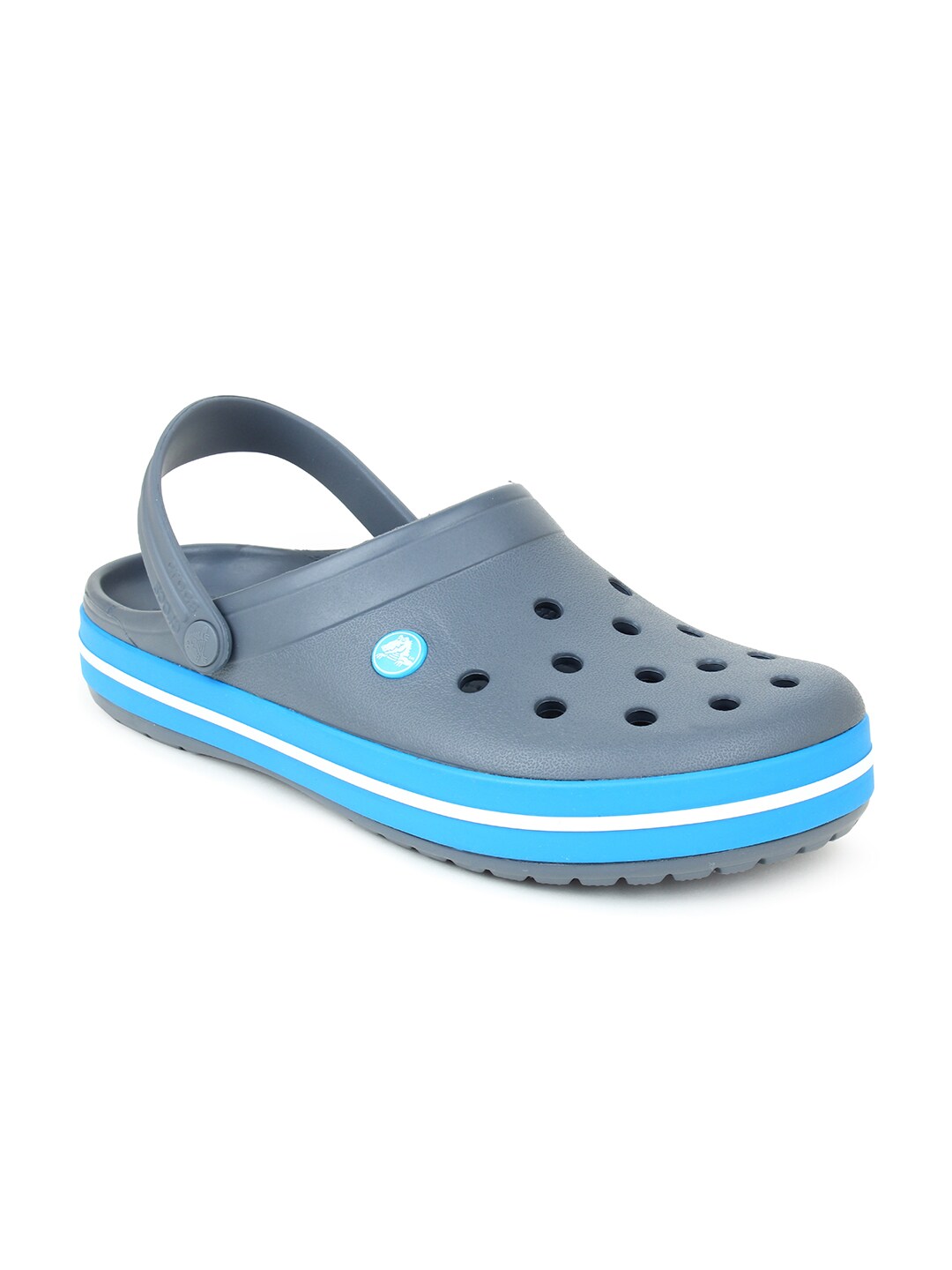 Adult Grey & Blue Croslite Clogs