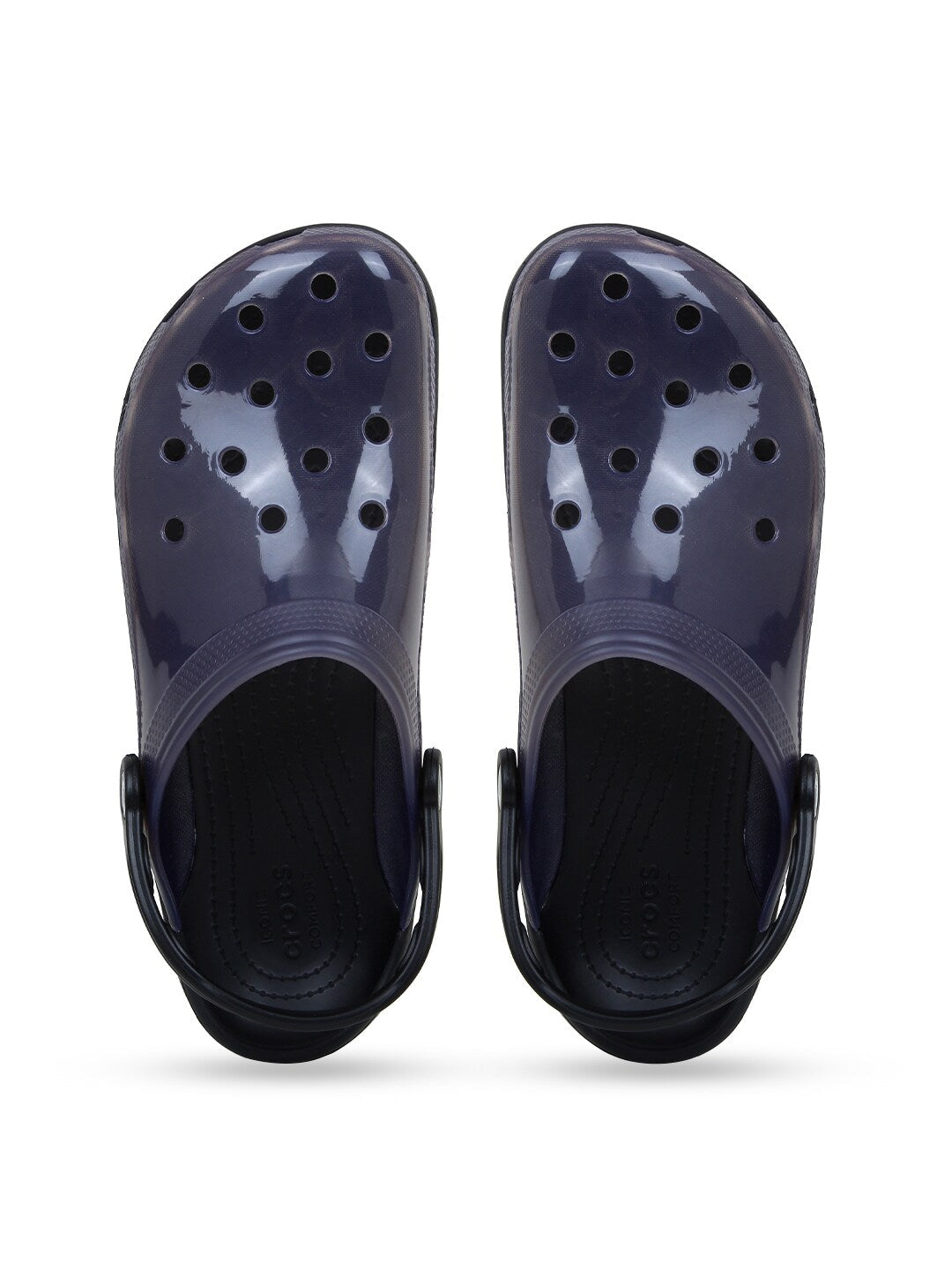 Adult Black & Grey Croslite Clogs