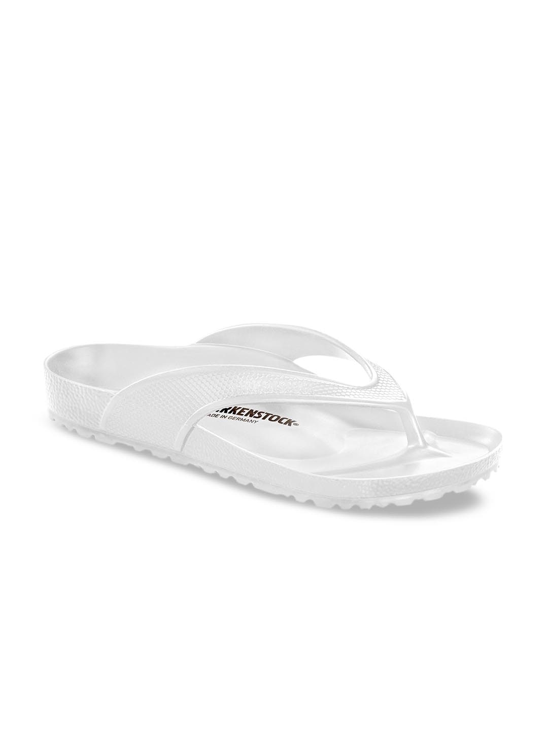 Unisex White Honolulu EVA Solid Thong Regular Width Flip-Flops