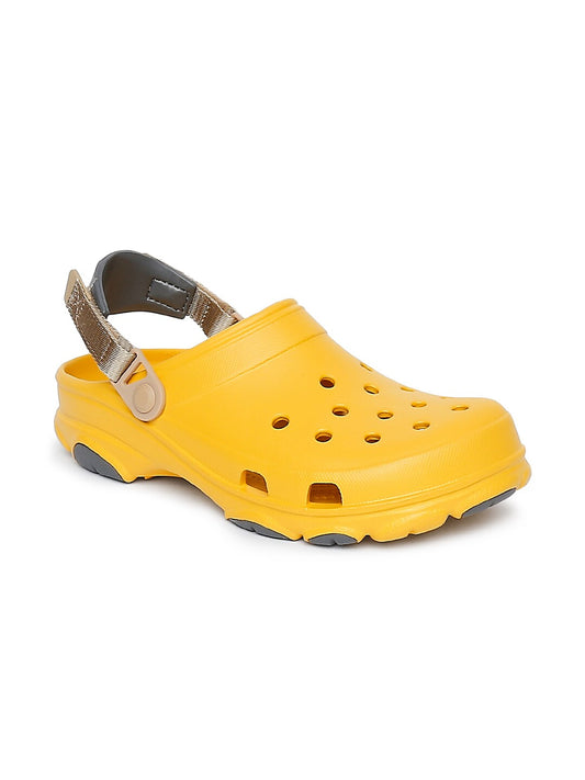 Classic Unisex Yellow Solid Clogs